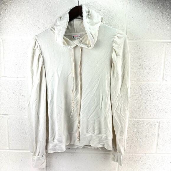 SUNDRY for Evereve Women Ivory Pullover Hoodie Sweatshirt Sz S - Picture 1 of 6